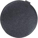 Anthrazitfarbene MAGMA Runde Sitzkissen rund 35 cm aus Textil 