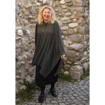 Olivgrüne Oversize Magna Tunika-Blusen aus Polyester für Damen 