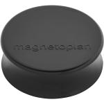 Schwarze Magnetoplan Haftmagnete aus Kunststoff 50-teilig 