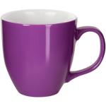 Violette Jumbotassen & XXL Tassen 400 ml mit Kaffee-Motiv glänzend aus Porzellan mikrowellengeeignet 1-teilig 