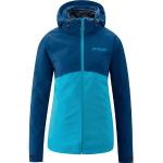 Blaue Maier Sports 3 in 1 Jacken & Doppeljacken mit Reißverschluss aus Polyester mit Kapuze für Damen Größe XS für den für den Winter 
