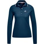 Blaue Langärmelige Maier Sports Langarm-Poloshirts für Damen Übergrößen 
