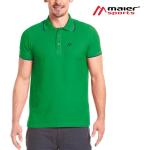 Grüne Sportliche Maier Sports Shirts mit Tasche für Herren Größe XL Große Größen 