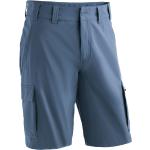 Blaue Cargo-Shorts aus Polyester für Herren 
