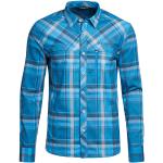 Blaue Langärmelige Maier Sports Herrenlangarmhemden mit Reißverschluss aus Polyester Größe S 