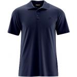 Reduzierte Blaue Langärmelige Maier Sports Herrenpoloshirts & Herrenpolohemden aus Polyester Größe S 