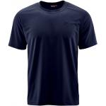 Reduzierte Blaue Langärmelige Maier Sports T-Shirts aus Polyester für Herren Größe S 