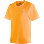 Reduzierte Orange Langärmelige Maier Sports T-Shirts aus Polyester für Herren Größe S 