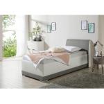 Hellgraue Moderne Maintal Betten mit Stauraum 160x200 mit Härtegrad 2 