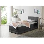 Schwarze Moderne Maintal Betten mit Bettkasten mit Stauraum 180x200 mit Härtegrad 2 