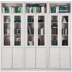 Weiße Maison Belfort Lillehammer Bücherwände aus Massivholz Breite 200-250cm, Höhe 200-250cm, Tiefe 0-50cm 