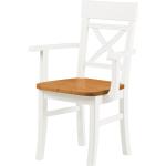 Weiße Holzstühle aus Holz mit Armlehne Breite 50-100cm, Höhe 50-100cm, Tiefe 0-50cm 