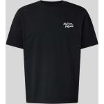 MAISON KITSUNE T-Shirt mit Label-Stitching (M Black)