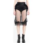 Reduzierte Schwarze Elegante Maison Martin Margiela Midi Slip Skirts & Satinröcke mit Cutwork mit Reißverschluss aus Tüll für Damen Größe XS 
