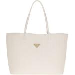 Maison Mollerus Shopper - Bern Shopping Bag - in white - für Damen - aus Textil & Leder
