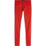 Reduzierte Rote Maison Scotch Skinny Jeans aus Denim für Damen Größe XS Weite 28, Länge 32 