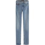 Reduzierte Blaue Maison Scotch Skinny Jeans aus Baumwolle für Damen Größe XXL Weite 27, Länge 30 