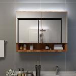 Reduzierte Moderne Spiegelschränke aus Eiche LED beleuchtet Breite 0-50cm, Höhe 0-50cm, Tiefe 0-50cm 
