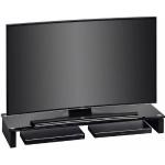 Schwarze Moderne MAJA TV-Lowboards & Fernsehtische aus Glas Breite 100-150cm, Höhe 100-150cm, Tiefe 0-50cm 