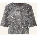 Reduzierte Silberne MAJE Blusenshirts & Schlusen mit Pailletten aus Polyester für Damen Größe XS für den für den Winter 