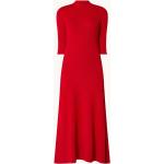 Reduzierte Rote Unifarbene MAJE Strickkleider aus Polyamid für Damen Größe S 