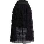 Schwarze MAJE Festliche Röcke mit Volants aus Tüll für Damen Größe XS 