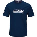 Majestic NFL Shirt - HYPER Seattle Seahawks navy - L