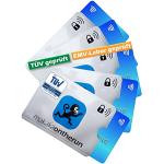 MakakaOnTheRun 5X RFID Blocker Kartenhülle (TÜV + HF Labor geprüft) - EC Karten Schutzhülle, Karten Hüllen für Geldbörsen, Ausweis- & Kartenhüllen, NFC Schutzhülle