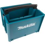 Blaue Makita Makpac Werkzeugkoffer aus Kunststoff mit Tragegriffen 