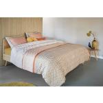 Orange Gestreifte Romantische Beddinghouse Bettwäsche Sets & Bettwäsche Garnituren strukturiert aus Mako-Satin 