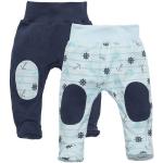 Makoma Schlupfhose »Baby Hose mit Fuß Strampelhose für Neugeborene Jungen & Mädchen« (Spar-Set, 2-tlg., 2er-Pack) 100% Baumwolle, blau
