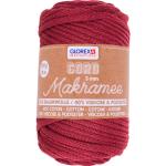 Makramee-Wolle gewebt bordeaux 3 mm 250 g