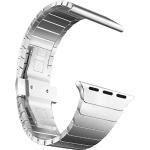Silberne Uhrenarmbänder aus Edelstahl mit Metallarmband 