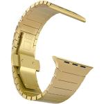 Goldene Uhrenarmbänder aus Edelstahl mit Metallarmband 