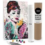 malango Malen nach Zahlen - Audrey Hepburn Abstrakt - 120 x 80 cm - ohne Rahmen
