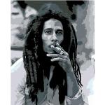 Malen nach Zahlen - Smoking Bob Marley, 40x50 cm, Leinwand auf Keilrahmen