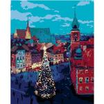 Ausmalbilder Weihnachten mit Warschau-Motiv 