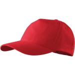 Rote Unifarbene Malfini Snapback-Caps aus Baumwolle für Herren 
