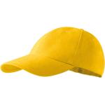 Gelbe Unifarbene Malfini Herrenschirmmützen aus Baumwolle 