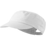 Weiße Unifarbene Malfini Snapback-Caps mit Klettverschluss aus Baumwolle für Herren 