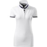 Weiße Kurzärmelige Malfini Kurzarm-Poloshirts aus Baumwolle für Damen Größe XXL 