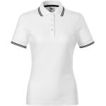 Weiße Elegante Kurzärmelige Malfini Kurzarm-Poloshirts mit Knopf für Damen Größe M 