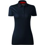 Marineblaue Kurzärmelige Malfini Kurzarm-Poloshirts aus Jersey für Damen Größe M 