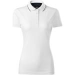 Weiße Kurzärmelige Malfini Kurzarm-Poloshirts aus Jersey für Damen Größe M 