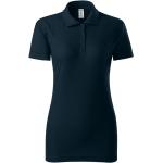 Marineblaue Kurzärmelige Malfini Kurzarm-Poloshirts für Damen Größe M 