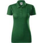 Grüne Melierte Kurzärmelige Malfini Kurzarm-Poloshirts aus Jersey für Damen Größe S 