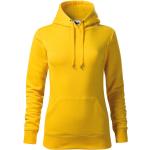 Gelbe Sportliche Malfini Damensweatshirts mit Reißverschluss Größe L 