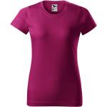 Fuchsiafarbene Melierte Malfini T-Shirts aus Baumwolle für Damen Größe S 
