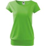 Apfelgrüne Melierte Malfini T-Shirts aus Baumwolle für Damen Größe M 