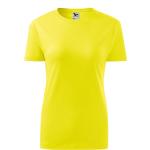 Zitronengelbe Melierte Malfini T-Shirts aus Jersey für Damen Größe XS für den für den Sommer 